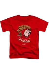 Футболка с коротким рукавом "Рождественская история" для детей Gildan, красный