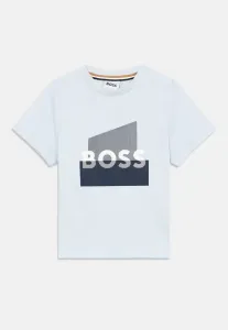Футболка с короткими рукавами и принтом Boss Kidswear, Pale Blue