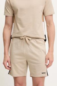 Хлопковые шорты Boss, бежевый
