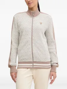 Кардиган на молнии с узором 4G Guess Usa, нейтральный