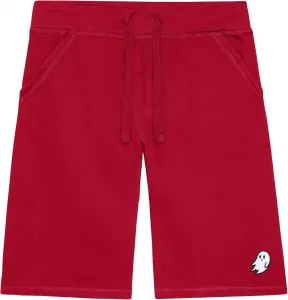 Мужские шорты DALIX Ghost с вышивкой, мягкий флис, свободный крой