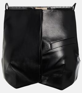 Укороченный топ Elfi из искусственной кожи Aya Muse, черный