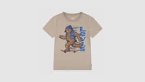 Футболка Bear On The Move для больших мальчиков S-xl Levi's, White Pepper - Beige
