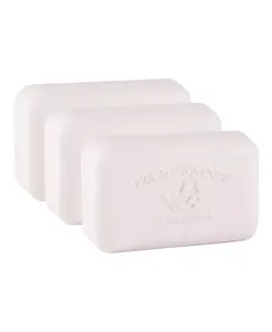 Увлажняющее французское мыло Pre de Provence, 150 г, четырехкратное измельчение, стойкая, увлажняющая, богатая, кремообразная пена (набор из 3 шт.) European Soaps, wildflower