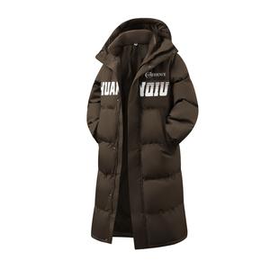 Пуховик Unisex с капюшоном утепленный стеганый HUANQIU, coffee