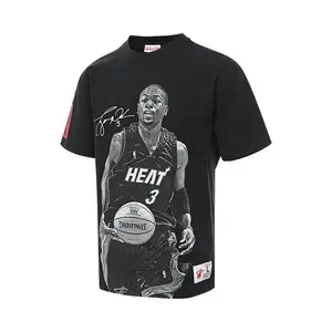 Футболка Mitchell & Ness x NBA Miami Heat мужская Miami Heat/Wade Mitchell Ness, черный