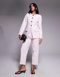 Комбинезон из прямых брюк River Island нежно-розового цвета