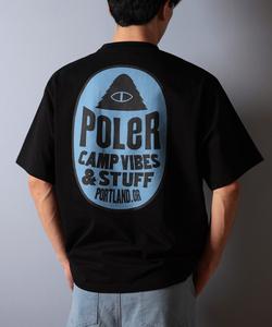 Футболка с коротким рукавом, влагоотводящая, быстросохнущая, с принтом на спине POLeR, черный