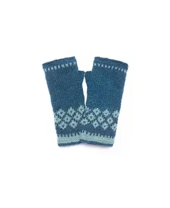 Женские вязаные вручную варежки Vail из шерсти для зимы Feelgoodz, синий