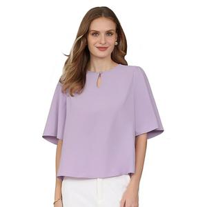 Женская блуза с колоколообразными рукавами и вырезом-замочной скважиной Inspire Chic