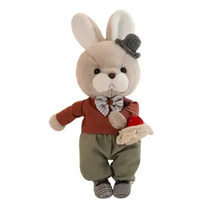 Милый плюшевый мишка зайчик, высота 28 см DUOMIAOYOU, Pastoral Rabbit Boy