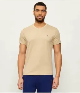 Футболка slim fit Gant, бежевый