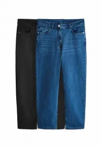 Джинсы стандартного кроя (2 шт.), зауженный крой. The Set, Black Dark Blue