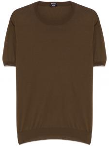 Kiton трикотажная футболка, коричневый