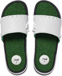 Мужские сандалии REEF Mulligan слайд, стелька из искусственной травы, пятка с подушкой для гольф-мяча, зеленый