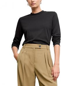 Рашель Длинный Рукав - Органический Пима Хлопок M.M.LaFleur, черный