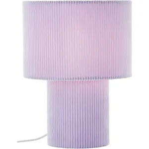 Настольная лампа Kathleen 1 шт. Ткань на шнуре, высота 30 см, диаметр 23 см, E27, шнур, тканевый абажур, настольная лампа Leger Home By Lena Gercke, сиреневый/фиолетовый
