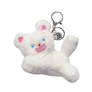 Кукла с пушистым мехом котенка подвеска высота 9см MIC RABBIT