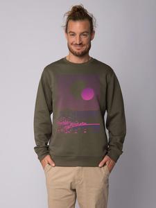Толстовка wat? Apparel Sun and Moon Skyline, хаки