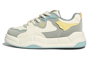 Humanism 1986 Низкие женские скейтерские кроссовки бежево-зеленые, цвет Beige Green