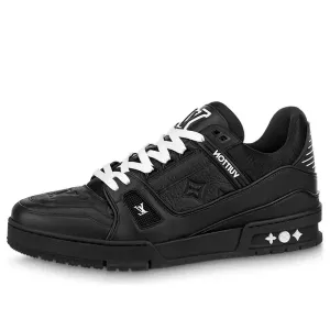 Кроссовки trainer sneakers 'black monogram' Louis Vuitton, черный