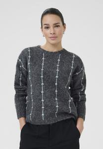 Джемпер Kaffe LIANNA, Dark Grey Melange/Dark Grey