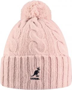 Шапка Kangol Pompom Beanie - Chalk / 1SFM Pull-Ons & Beanies, Light Pink