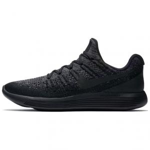 Lunar Epic Low Flyknit 2 черный серый Nike, черный/темно-серый-Cold Car синий-черный