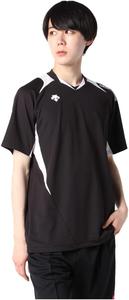 Волейбольная футболка с коротким рукавом Descente, легкая, игровая, влагоотводящая, быстросохнущая, унисекс, DSS-5420, черная, Япония, XO (эквивалент японского размера 3L)