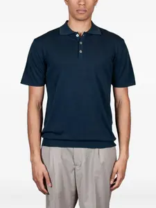 Рубашка поло с короткими рукавами Daniele Fiesoli, синий