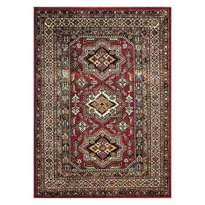 Ковер в стиле средневековья для улицы и дома Nuloom, 153x153 см, круглый