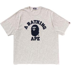 Футболка с вышитым логотипом A BATHING APE, слоновая кость
