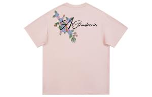 Футболки унисекс с круглым вырезом, умеренно прямой крой Disney, розовый