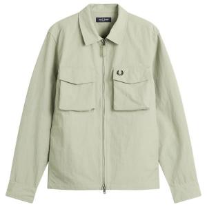 Рубашка-Накидка из рипстопа с карманом Fred Perry, Seagrass