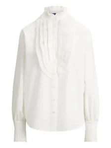 Рубашка с оборками Polo Ralph Lauren, белый