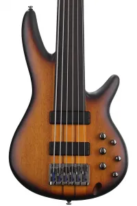 Бас-гитара Ibanez SRF706 без ладов - Brown Burst Flat
