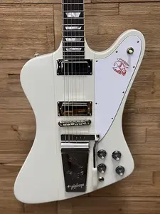 Гитара Epiphone 1963 Firebird V - Вдохновлена серией Gibson Custom 2025 - Полярный белый, с жестким чехлом