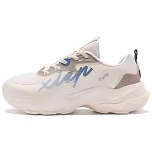 XTEP Женские бело-коричнево-голубые беговые кроссовки Man Dance с амортизацией и износостойкостью, цвет White Brown Blue