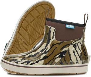 Женские ботинки LaCrosse Alpha Deck высотой 6” с резиновой и неопреновой конструкцией, быстросохнущей подкладкой Air-Circ и противоскользящей подошвой на носке, Mossy Oak Original Bottomland