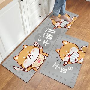 Dajiang Ковер 50х150 см из ПВХ, кухонный, моющийся, с пандой, нескользящий, водо- и маслостойкий, Single Pack