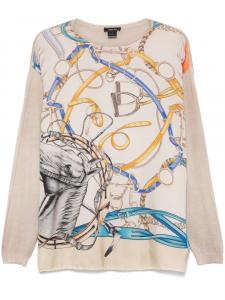 Avant Toi топ с графичным принтом, коричневый