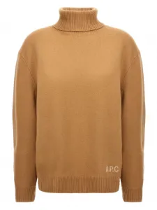 Водолазка с логотипом A.P.C., коричневый