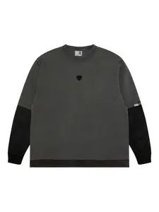 Футболка с длинными рукавами и контрастными вставками Aape By A Bathing Ape, черный