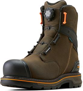 Мужские ботинки Ariat Stump Jumper 8 с водонепроницаемой системой Boa и композитным носком, Iron Coffee