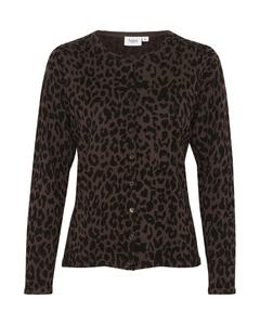 Вязаный кардиган SAINT TROPEZ Knit Cardigan Zhila, цвет mocha/black