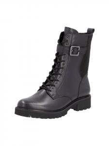 Remonte Черные ботильоны на шнуровке