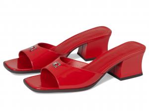 Туфли COACH Sculpted C Leather Block Heel Sandals, Sport Red