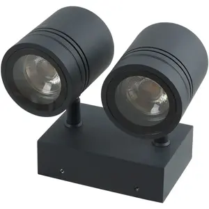 Наружный настенный светильник Borneo GU10, настенная лампа для внутреннего и наружного использования Heitronic, антрацит