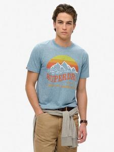 Классическая футболка для отдыха на свежем воздухе Superdry, цвет Desert Sky Blue Grit
