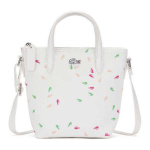 LACOSTE Плечевая сумка из ПВХ маленького размера женская экрю, Ecru